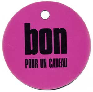 un bon pour un cadeau