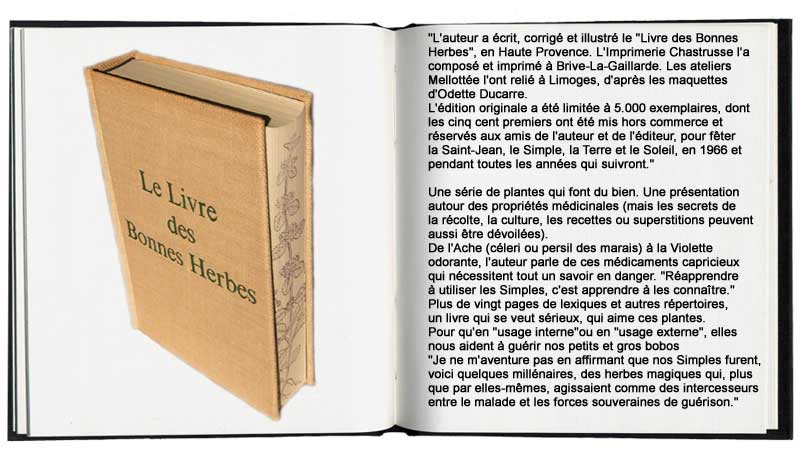 le livre des bonnes herbes