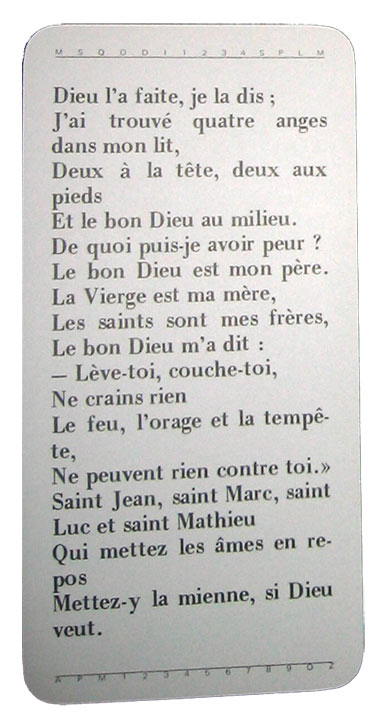une prière