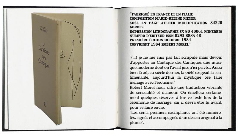 Le Cantique des Cantiques, par Robert Morel